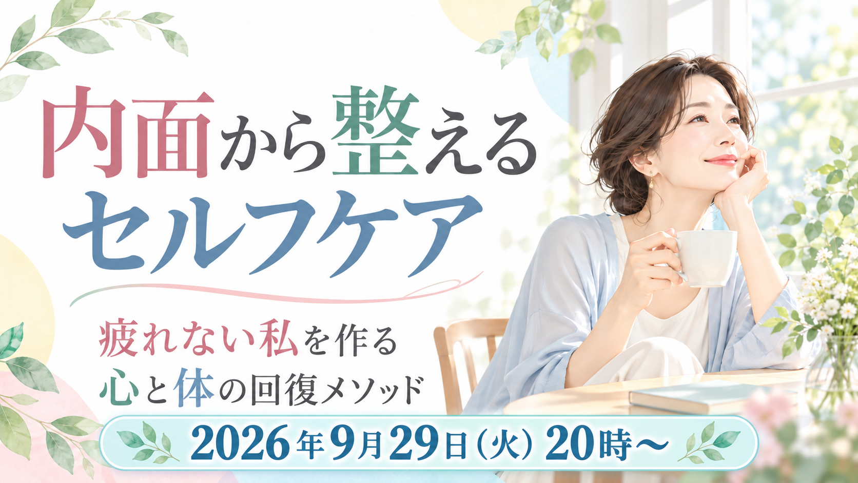 保護中: 第9回ゆうゆうラボ｜内面から整えるセルフケア（疲れない私を作る「心と体の回復メソッド」）